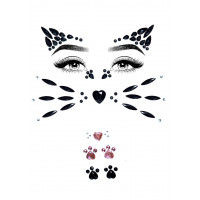 Стрази у вигляді маски кошеня Animal Rhinestone Stick-On Jewels