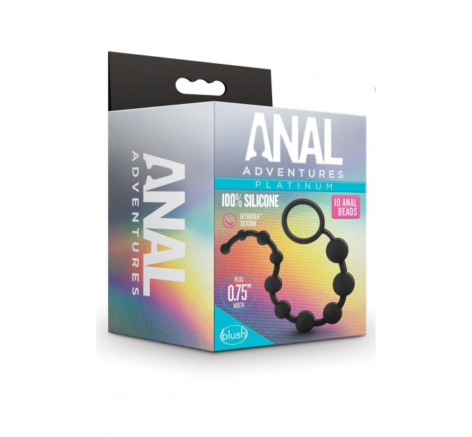 Силіконові анальні кульки Blush Anal Adventures чорні