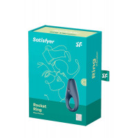 Ерекційне віброкільце Satisfyer Rocket Ring синє