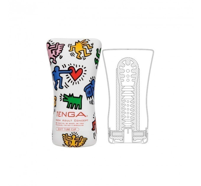 Мастурбатор Tenga Keith Haring Soft Tube Cup 15,5 x 6,9 см