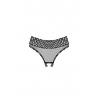 Трусики эротические с открытым доступом Obsessive Strapelie crotchless panties S/M