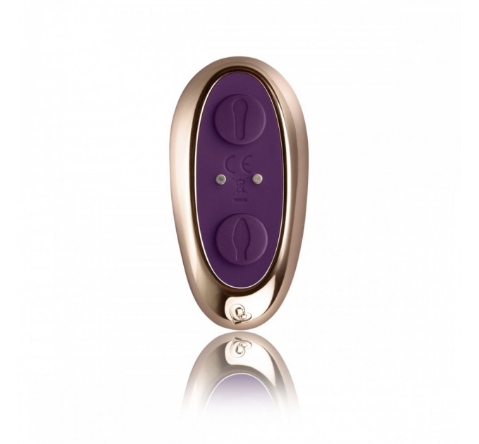 Вибратор для пар ROCKS-OFF - COCKTAIL DUAL MOTORED COUPLES TOY BURGUND