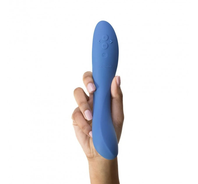 Вибратор для точки G Rave 2 We-Vibe, силиконовый, синий, 19.3 х 3 см