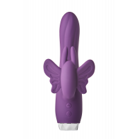 Вібратор-кролик у вигляді Метелики Dream Toys Flirts Butterfly, фіолетовий, 17 х 3 см