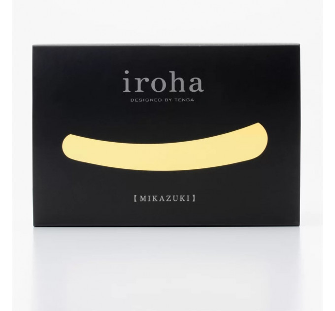 Вибратор в форме полумесяца Iroha Mikazuki Tenga, медицинский силикон, желтый