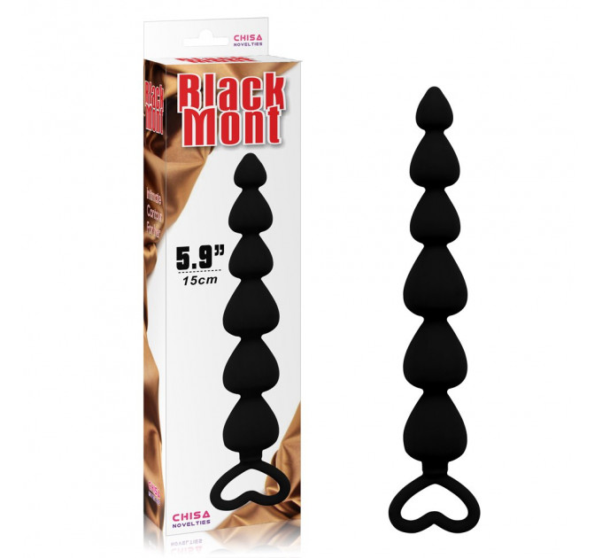 Анальная елочка сердечки Chisa Elite Lover's Beads 17см /2,5см