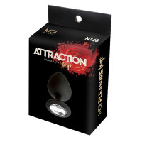 T370132 анальна пробка 100% силікон з каменем MAI No.47 ANAL PLUG WITH STONE S