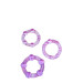 Набір ерекційних кілець STAY HARD BEADED PURPLE