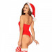 Новогодний костюм Obsessive Kissmas teddy Red L\XL