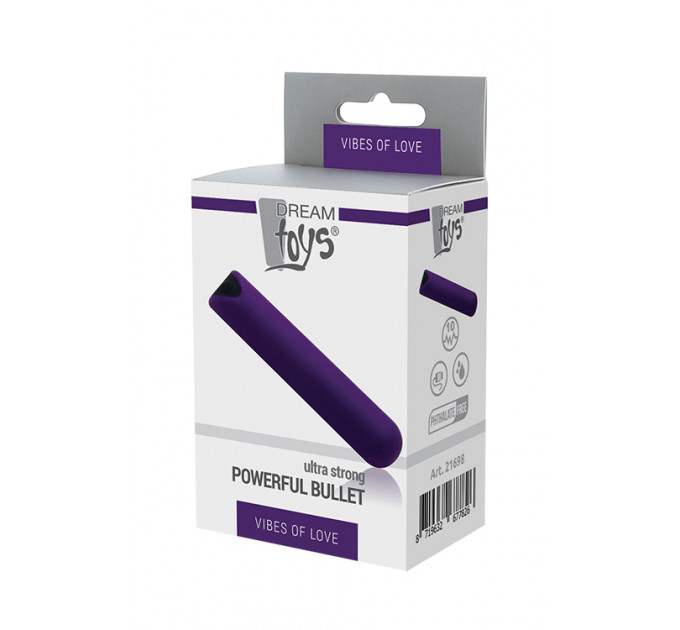 Перезаряжаемая вибропуля POWERFUL BULLET PURPLE