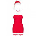 Комплект Obsessive Kissmas chemise Red® L/XL