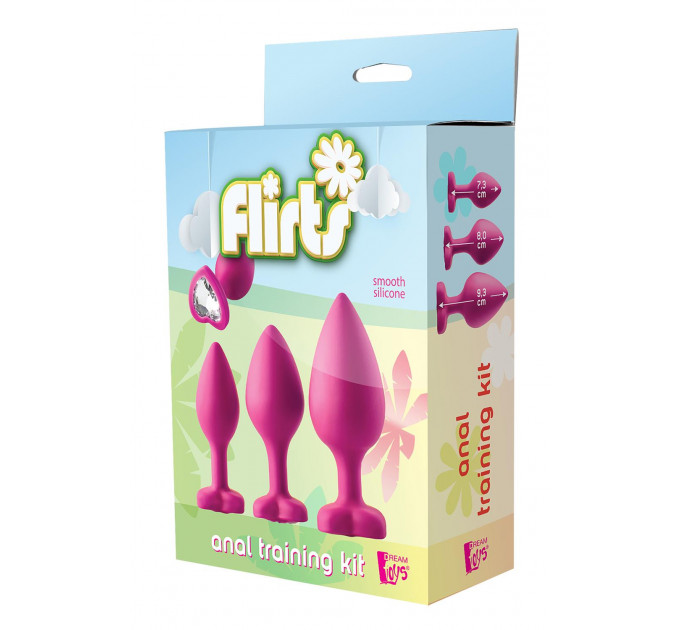 Набор анальных пробок Dream Toys FLIRTS PINK