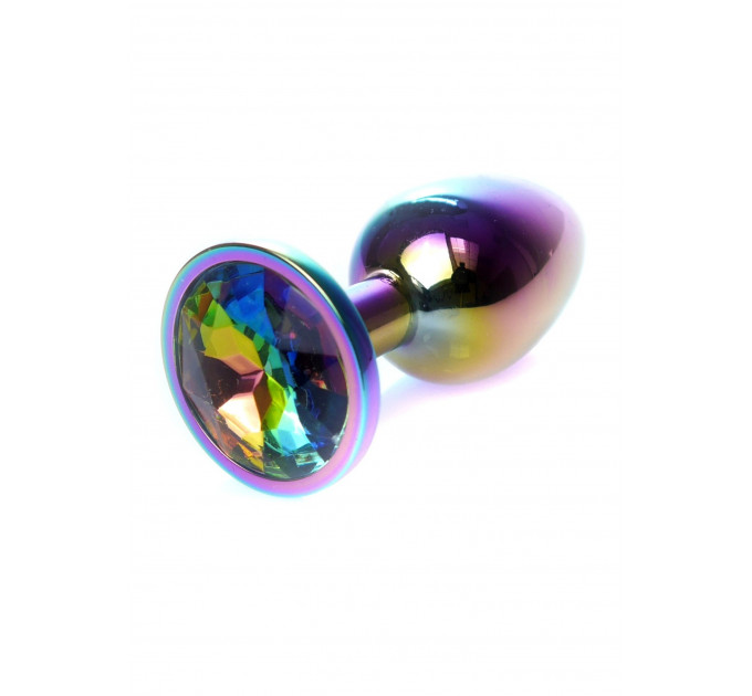 Анальна пробка с камнем Boss Series , Plug-Jewellery Multicolour PLUG- Clear