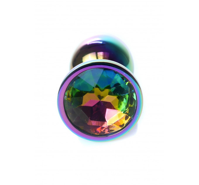 Анальна пробка с камнем Boss Series , Plug-Jewellery Multicolour PLUG- Clear