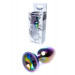 Анальна пробка с камнем Boss Series , Plug-Jewellery Multicolour PLUG- Clear