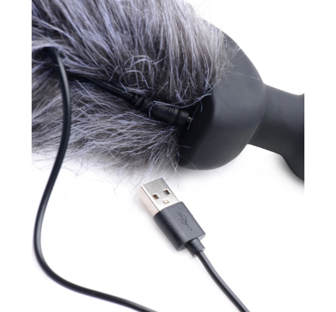 Анальная пробка хвостик с вибрацией Tailz Vibrating Anal Plug With Tail - Fox