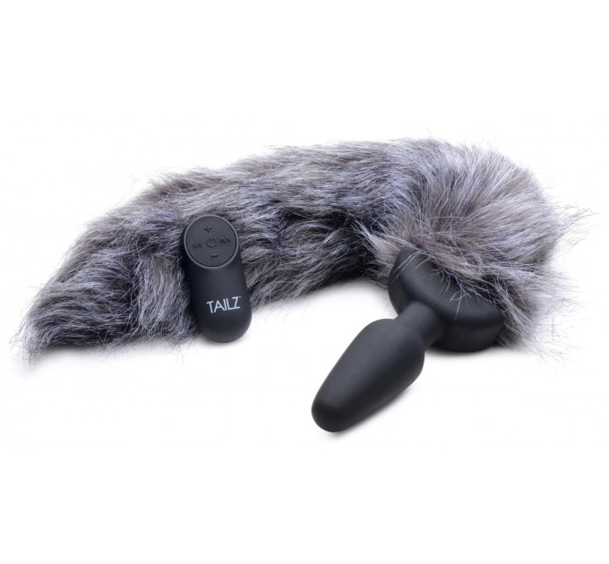 Анальная пробка хвостик с вибрацией Tailz Vibrating Anal Plug With Tail - Fox