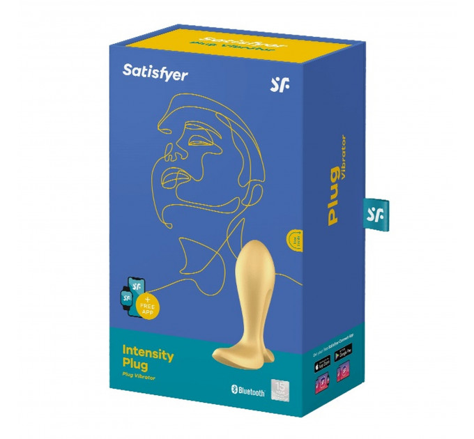 Анальная смарт-пробка с вибрацией Satisfyer Intensity Plug, золотой