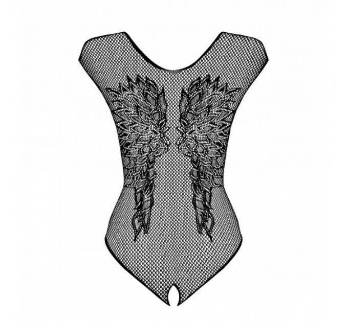 Боди ObsessiveB112 teddy black S/M/L