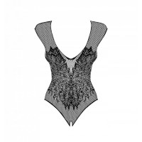 Боді ObsessiveB112 teddy black S/M/L