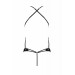 Боди с декоративными ремешками и открытым доступом, экокожа TASMINA BODY black S/M - Passion
