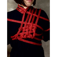 Бандажна мотузка Taboom Bondage Ropes, 10 м х 7 мм, червона