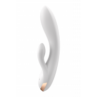 Подвійний смарт-вібратор SATISFYER DOUBLE FLEX білий