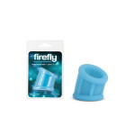Ерекційна насадка на пеніс NS Novelties Firefly, що світиться в темряві, блакитна