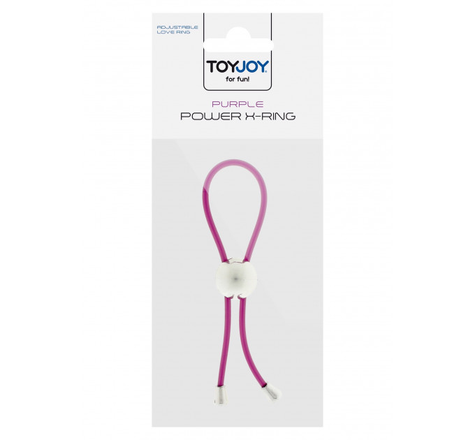 Эрекционное кольцо Toy Joy Power X Ring с регулируемой утяжкой, фиолетовый