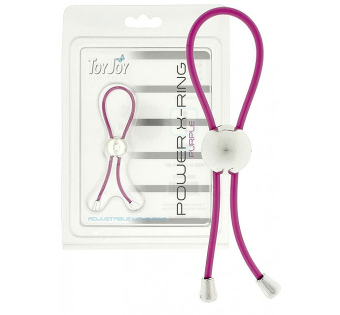 Эрекционное кольцо Toy Joy Power X Ring с регулируемой утяжкой, фиолетовый