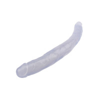 Фаллоимитатор двойной Chisa Hi-Rubber 45 см, прозрачный