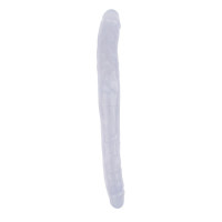 Фаллоимитатор двойной Chisa Hi-Rubber 45 см, прозрачный