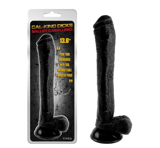 Фаллоимитатор гигант на присоске Chisa Cal-king Dicks, черный
