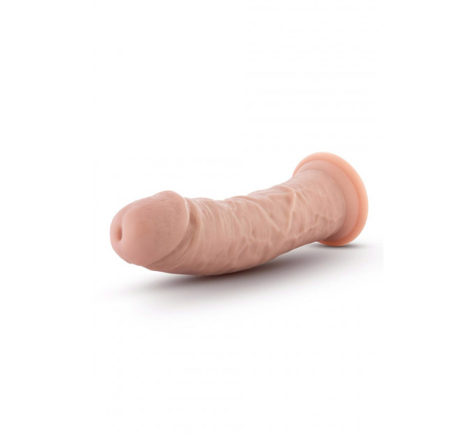 Фаллоимитатор реалистичный на присоске Blush Dr. Skin бежевый, 20.3 х 5 см