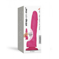 Фаллоимитатор реалистичный размер L Strap-On-Me на присоске, розовый, 14.2 х 4.1 см