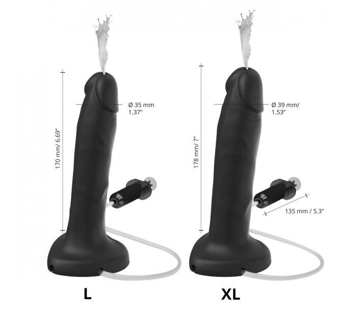 Фалоімітатор з ефектом сім'явипорскування XL Strap-On-Me