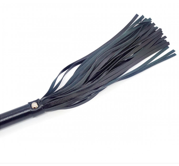 Флоггер екокожа L DS Fetish Flogger чорний 38см