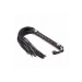 Флоггер металл DS Fetish Flogger black metal