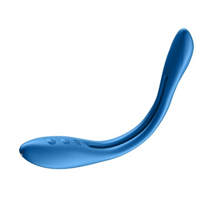 Універсальний вібратор (ерекційне кільце), що гнеться SATISFYER ELASTIC JOY BLUE