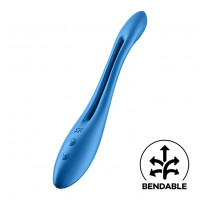Універсальний вібратор (ерекційне кільце), що гнеться SATISFYER ELASTIC JOY BLUE