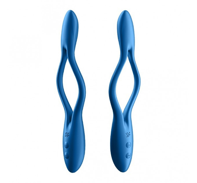 Універсальний вібратор (ерекційне кільце), що гнеться SATISFYER ELASTIC JOY BLUE