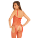Бодистокинг в сеточку, с открытым доступом Rene Rofe, красный, One Size