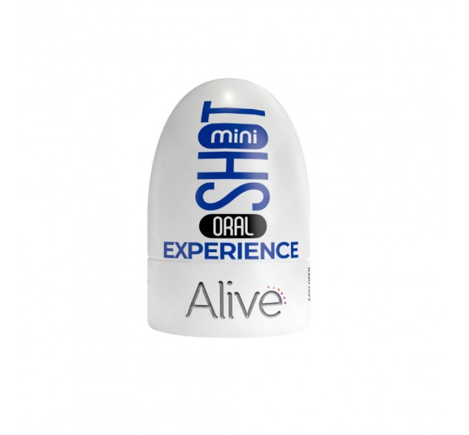 Кишеньковий мастурбатор Alive Mini Shot Oral Experience у вигляді рота