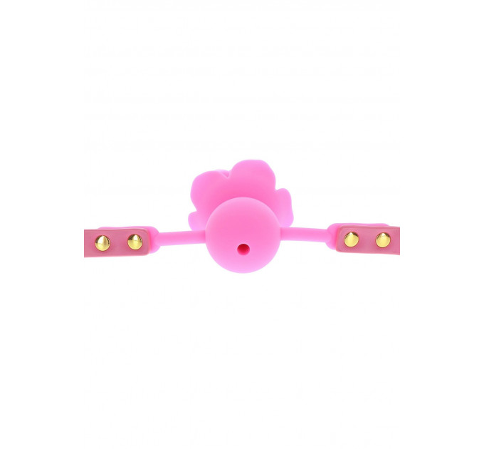 Кляп силиконовый Розочка Taboom Rose Ball Gag, розовый