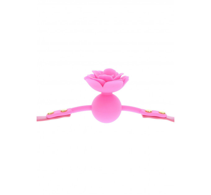 Кляп силиконовый Розочка Taboom Rose Ball Gag, розовый