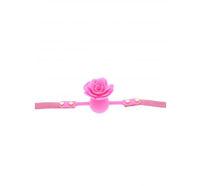 Кляп силиконовый Розочка Taboom Rose Ball Gag, розовый