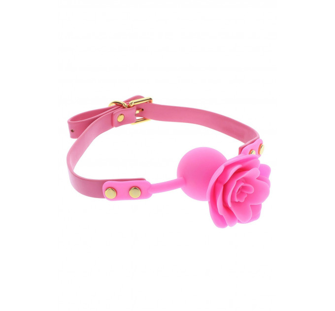 Кляп силиконовый Розочка Taboom Rose Ball Gag, розовый