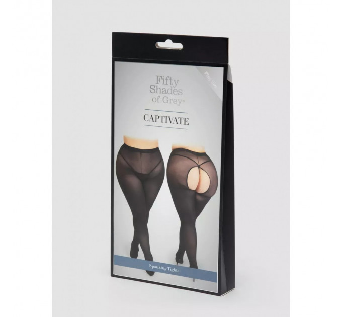 Колготы с интимным вырезом Fifty Shades of Grey Captivate Spanking Tights, Plus Size (EU 46-52)
