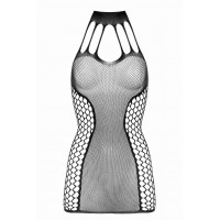 Коротка сукня в сіточку Dania Besired, чорна, One Size