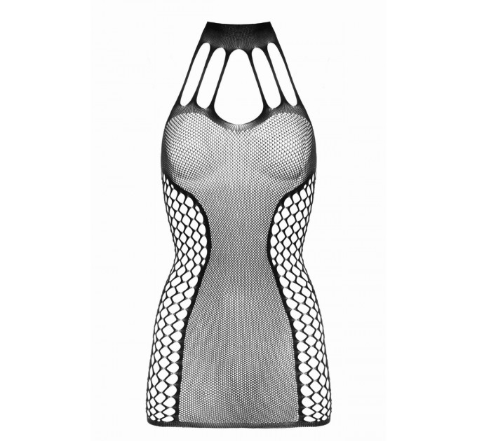 Короткое платье в сеточку Dania Besired, черное, One Size